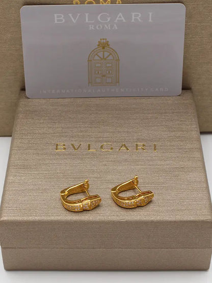 حلق بولغاري كبس زركون لوقو حلق bvlgari
