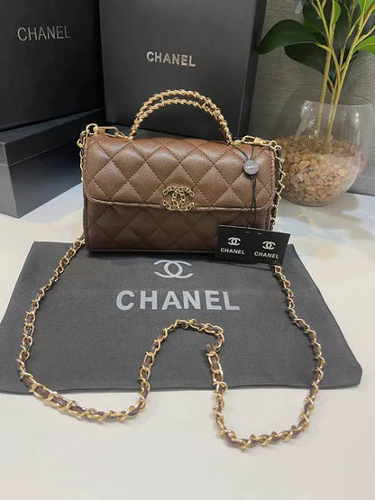 شنطة شانيل الجديد ماستر 377 شنط وحقائب chanel bags بني