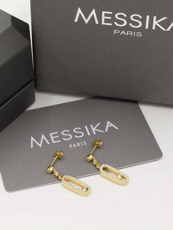 حلق ميسيكا ماستر زركون لوقو messika