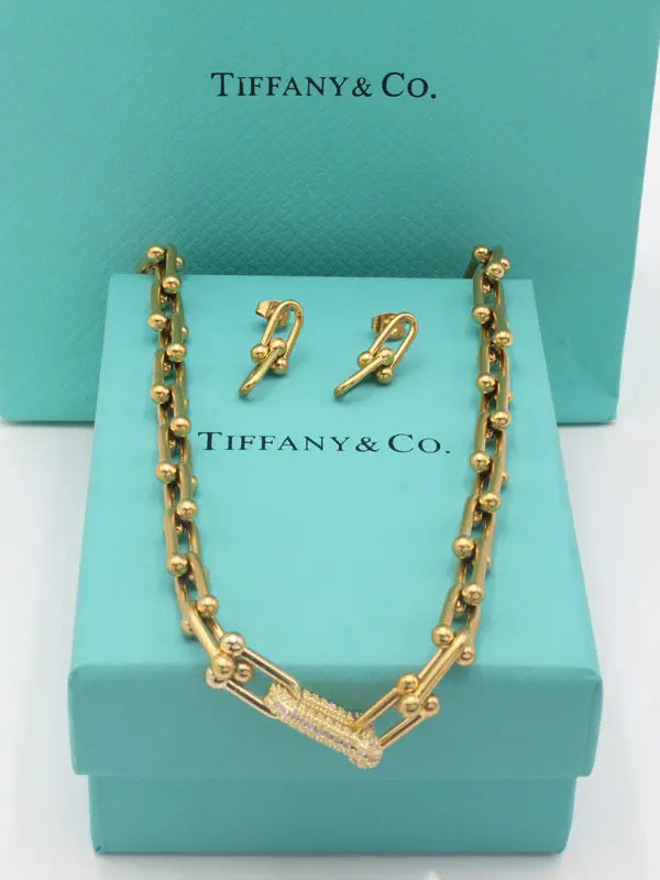 طقم تيفاني زركون 2 قطع اطقم tiffany