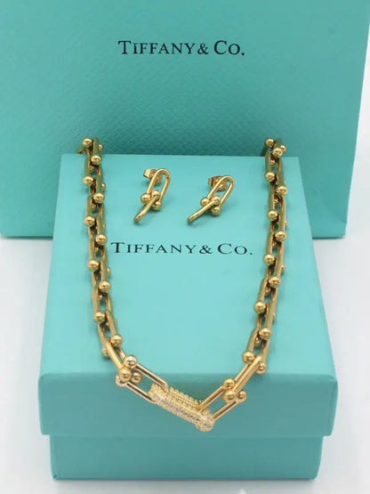 طقم تيفاني زركون 2 قطع اطقم tiffany