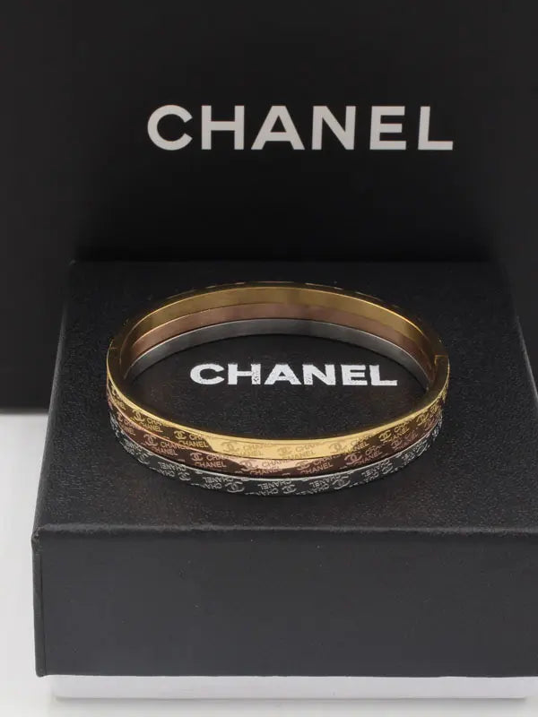 اساور شانيل ثلاثيه ميني لوقو slim اسواره chanel