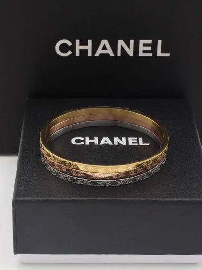 اساور شانيل ثلاثيه ميني لوقو slim اسواره chanel
