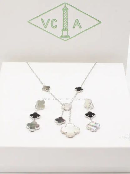 طقم فان كليف الماستر الجديد اطقم van cleef ملون 1 فضي