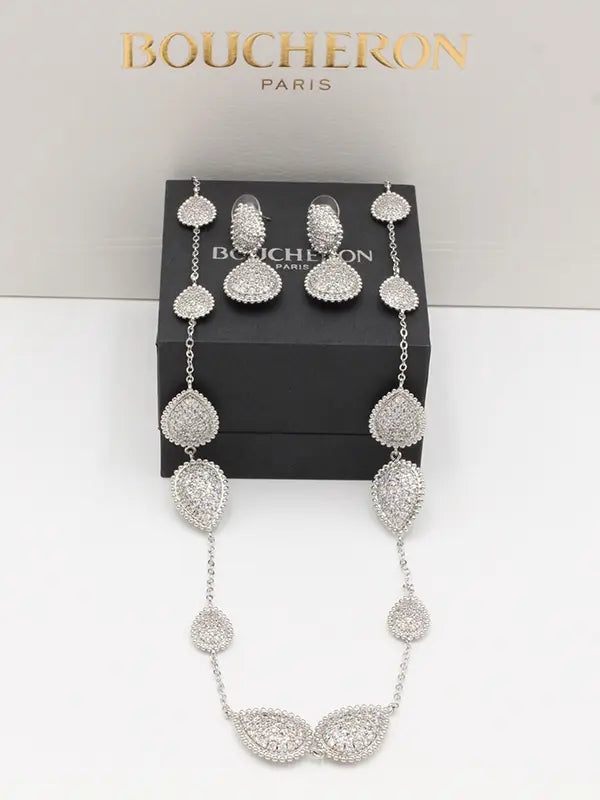 طقم بوشرون طويل 2 قطع 687 اطقم bucheron فضي