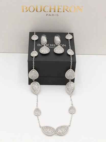 طقم بوشرون طويل 2 قطع 687 اطقم bucheron فضي