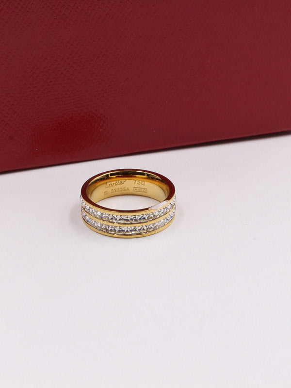دبلة كارتير كريستال عريضه خواتم CARTIER