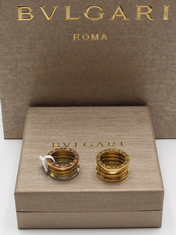 دبلة بولغاري عريضه ميتال خواتم bvlgari