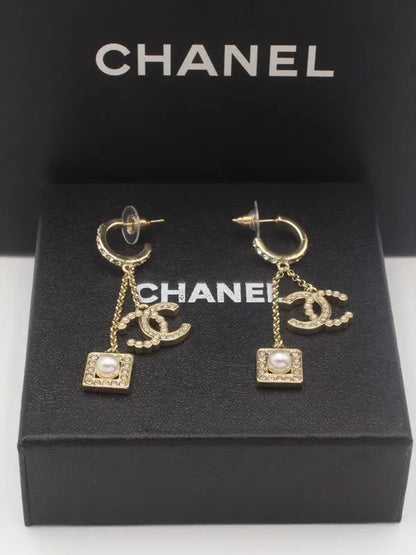 حلق شانيل الجديد 668 حلق chanel ذهبي