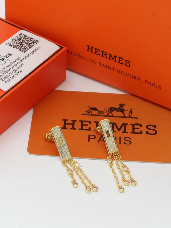 حلق هيرميز نيو لوك زركون الماستر 704 حلق HERMES