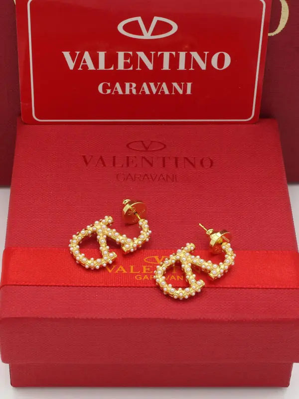 حلق فالنتينو بيرل ماستر 709 حلق VALENTINO ذهبي