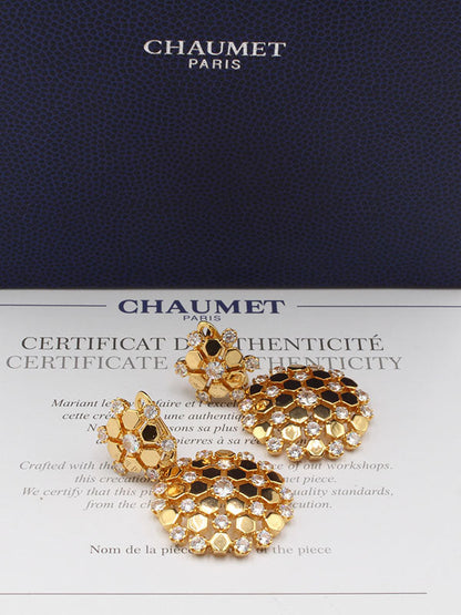 حلق شومية زركون الجديد لوقو حلق chaumet