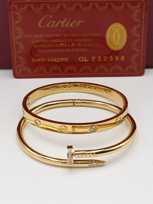 اسوارة كارتير مسمار مع اسواره لوف زركون اسواره CARTIER