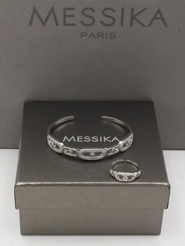 اسواره وخاتم ميسيكا زركون 783 اسواره messika
