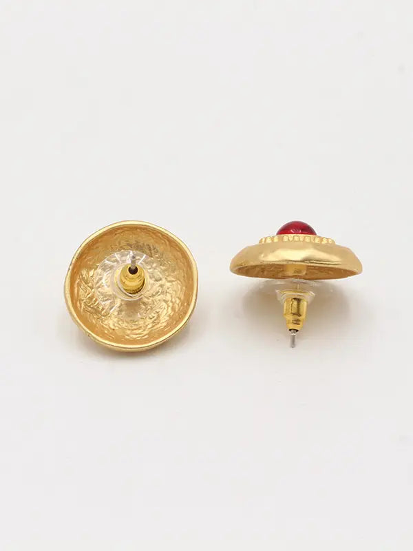 حلق حجر احمر ميتال مطفي حلق new