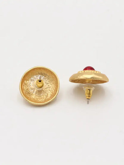 حلق حجر احمر ميتال مطفي حلق new