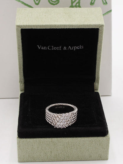 خاتم فان كليف زركون عريض. خواتم van cleef