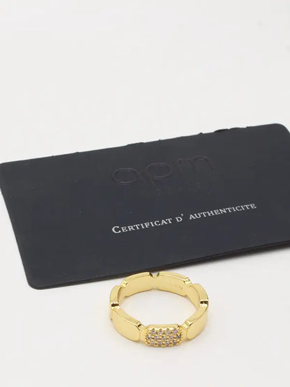 خاتم اي بي ام هاف زركون لوقو خواتم APM