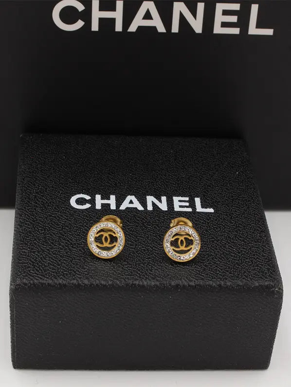 حلق شانيل كريستال صغير 527 حلق chanel