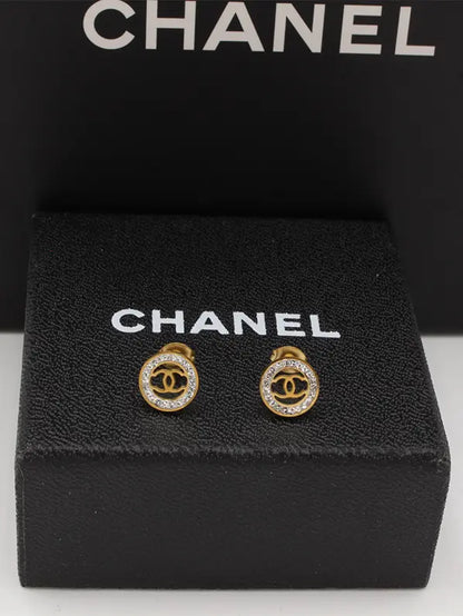 حلق شانيل كريستال صغير 527 حلق chanel