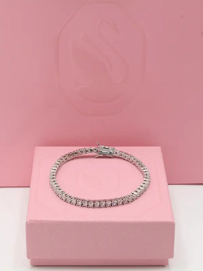 اسواره سواروفسكي تنس زركون نيو لوكر اسواره Swarovski فضي