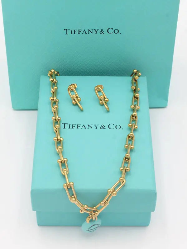 طقم تيفاني بلو هارت بيق شاين اطقم tiffany
