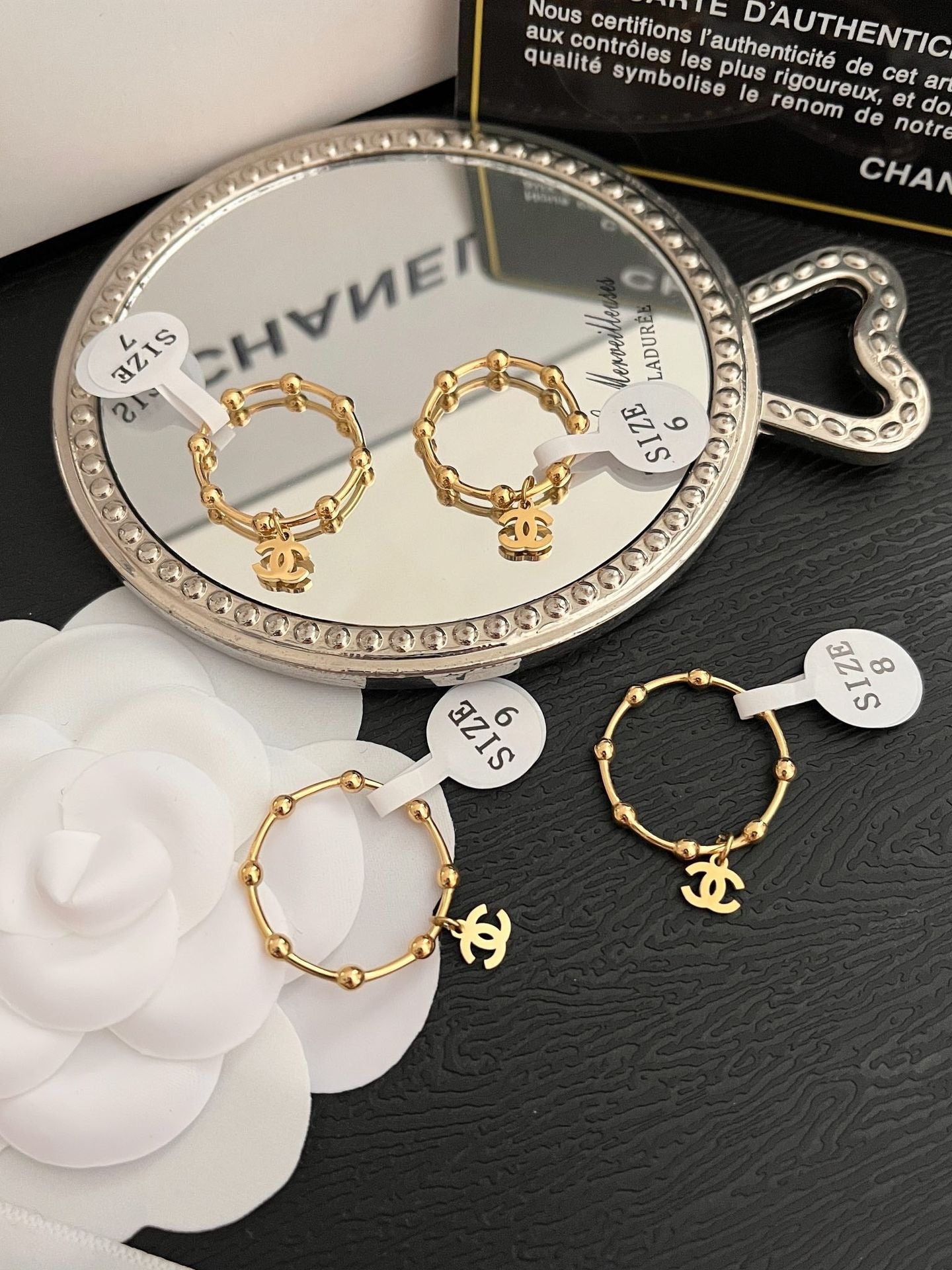 خاتم شانيل ناعم خواتم chanel ذهبي 6