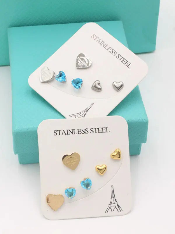 حلق تيفاني 3 ازواج حلق tiffany