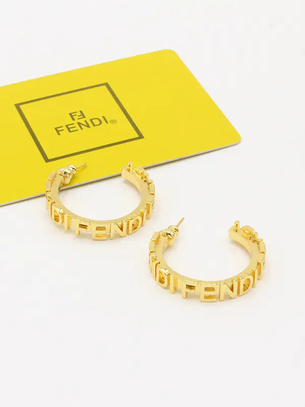 حلق فندي نيو سيركل لوقو حلق fendi