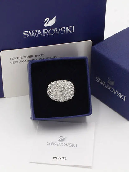 خاتم سواروفسكي كريستال لوقو 540 خواتم Swarovski فضي 6