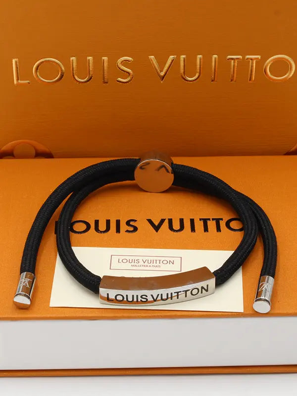 اساور لويس فيتون ماستر روب اسود اسواره louis vuitton فضي