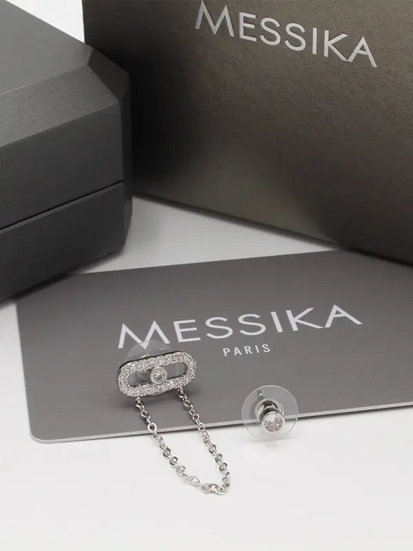 حلق ميسيكا زركون وذ شاين حلق messika