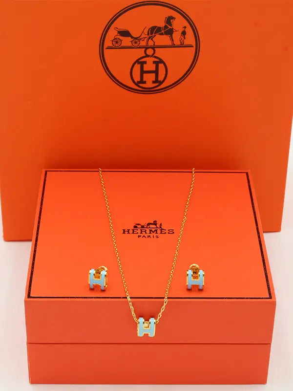 طقم هيرمز ملون ناعم ماستر لوقو