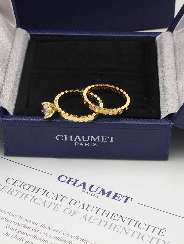 خاتم شومية توينز زركون لوقو الماستر خواتم chaumet