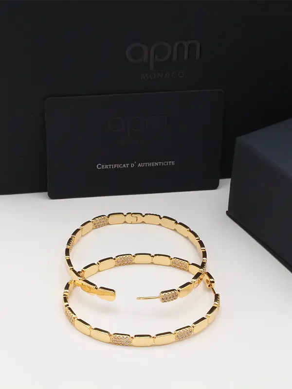 حلق اي بي ام الجديد كبير هاف زركون لوقو حلق APM