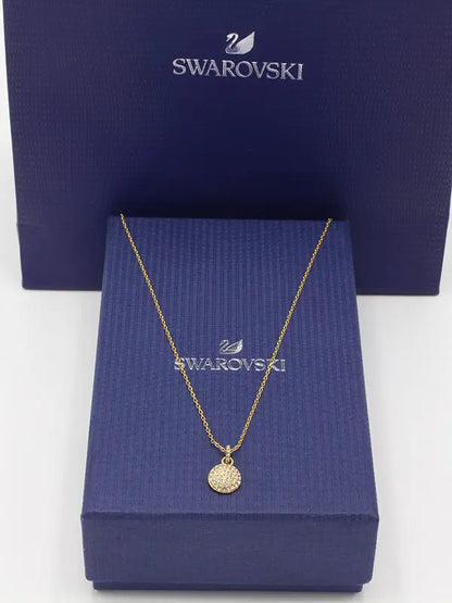 سلسال سواروفسكي سيركل ستون ناعم لوقو سلسال Swarovski