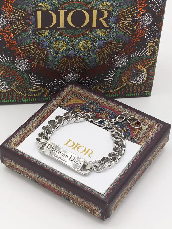 اساور ديور ماستر فضي جنزير اسواره dior