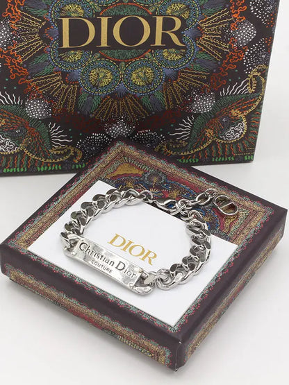 اساور ديور ماستر فضي جنزير اسواره dior