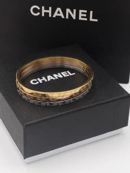 اساور شانيل ثلاثيه ميني لوقو slim اسواره chanel