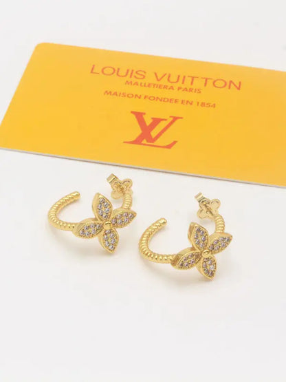حلق لويس فيتون زركون مدور ماستر 699 حلق louis vuitton
