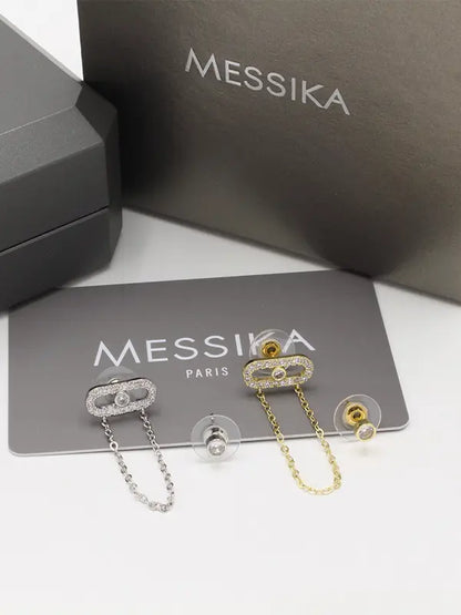 حلق ميسيكا زركون وذ شاين حلق messika