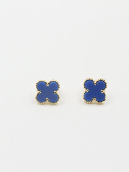 حلق فان كليف مقاس 1.4 سم حلق van cleef ازرق