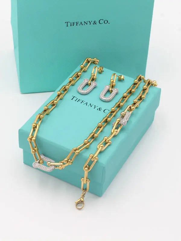 طقم تيفاني الجديد زركون 3 قطع اطقم tiffany