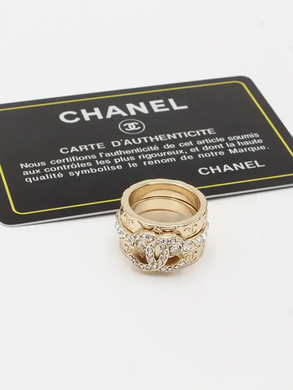 خاتم شانيل 3 قطع خواتم chanel