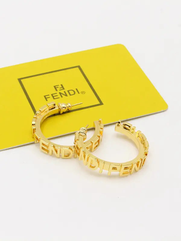 حلق فندي نيو سيركل لوقو حلق fendi