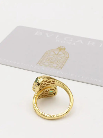خاتم سنيك بولغاري ماستر زركون قرين ايز خواتم bvlgari