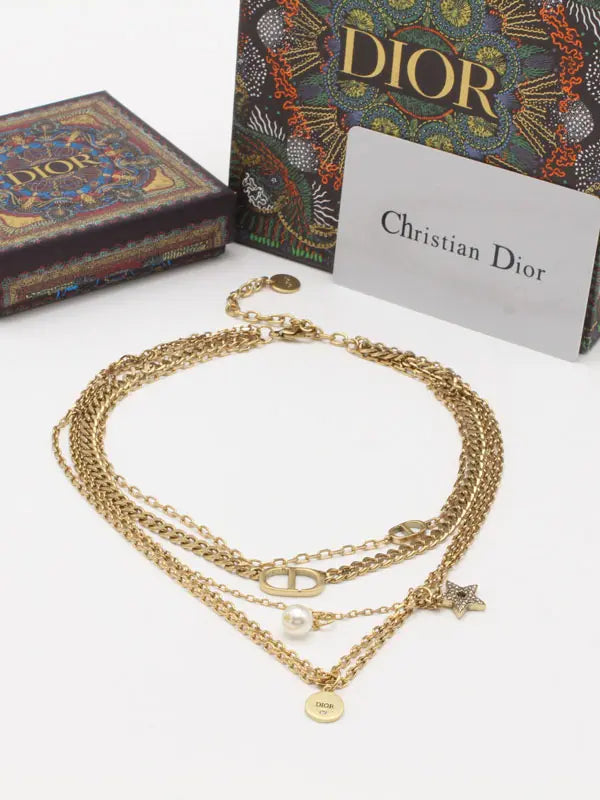 سلسال ديور انتيك ادوار سلسال dior ذهبي