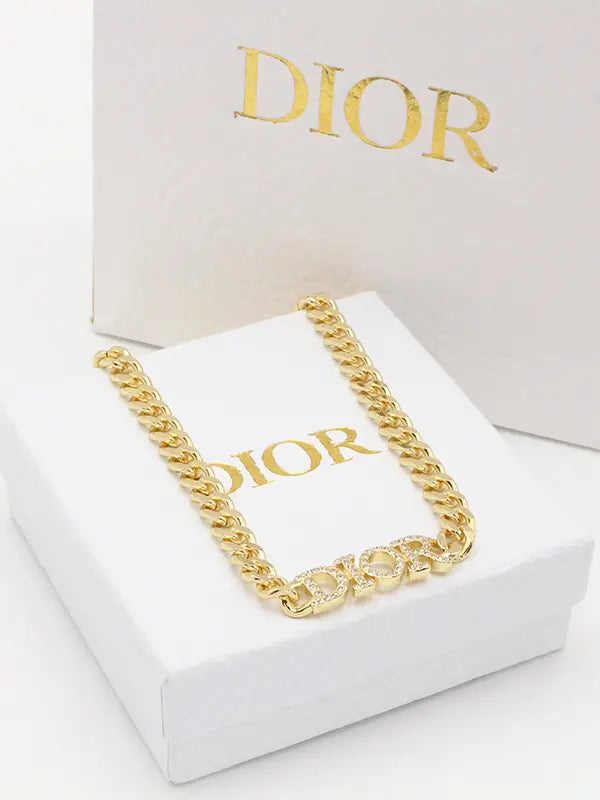 سلسال ديور 649 سلسال dior ذهبي