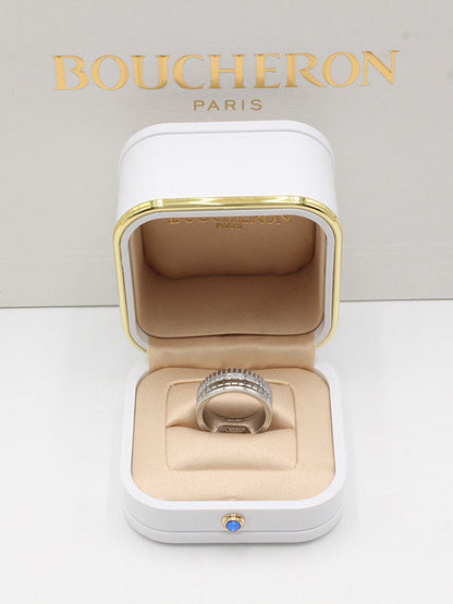 خاتم بوشرون سيراميك قولد اند سلفر خواتم bucheron