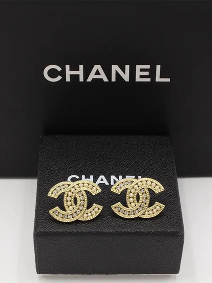 حلق شانيل 569 حلق chanel ذهبي